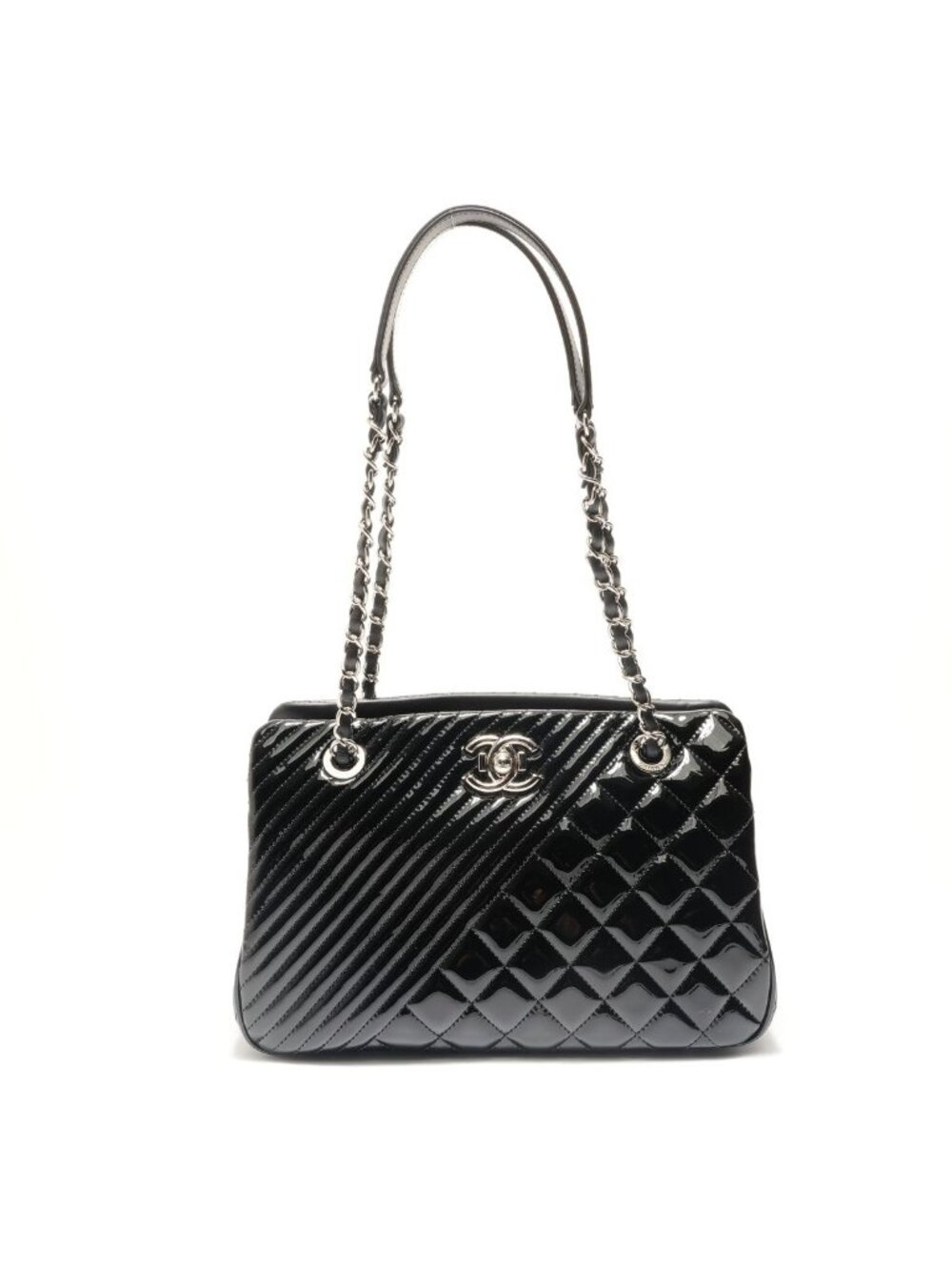 Chanel Shoulder Bag Coco Boy Patent Leather
